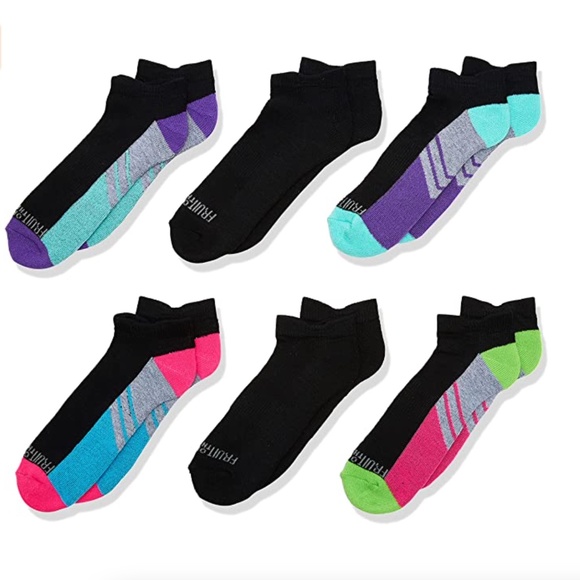 Girls' Cushion Low Cut with Arch Support 6 Pack Socks Size: 10.5-4 (Medium) - Picture 1 of 4